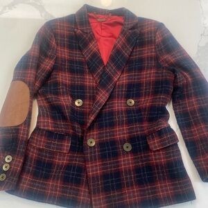 Spring 100% Wool Plaid blazer CAPULET brand